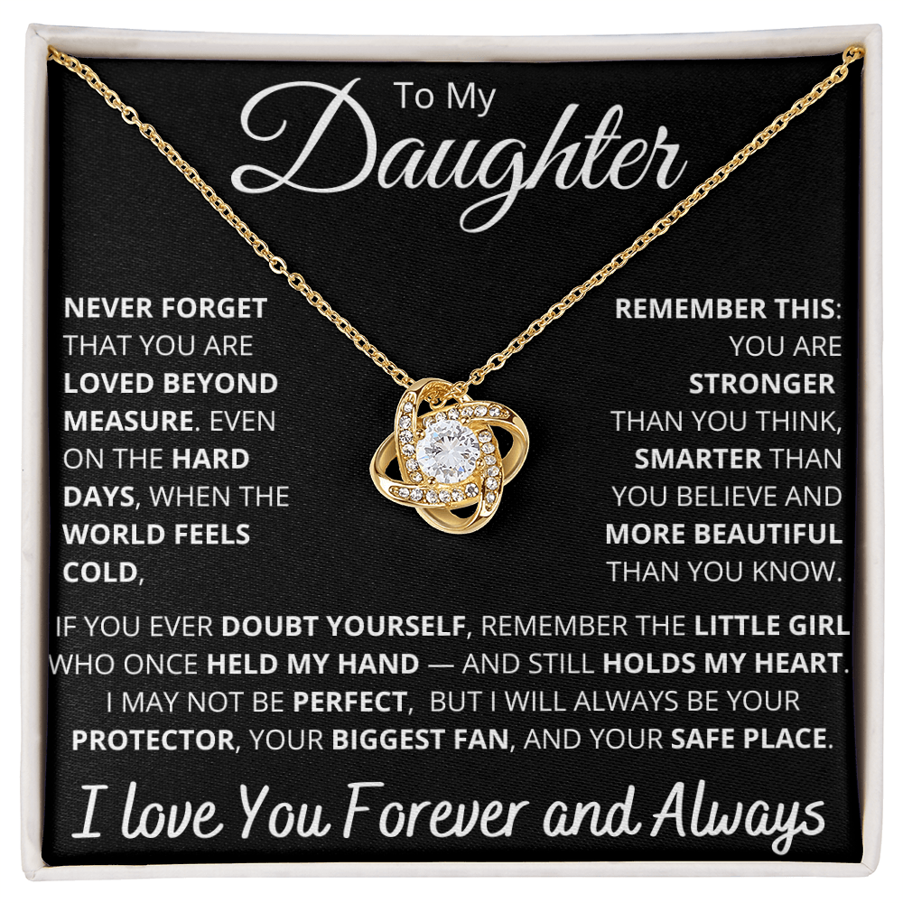 To My Daughter – Empowering “Never Forget You Are Loved” Necklace