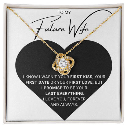 To My Future Wife - Forever Love Knot Necklace Gift