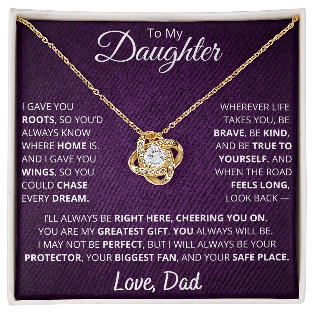 To My Daughter – From Dad “Chase Every Dream” Necklace