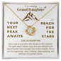 To My Granddaughter – Graduation Necklace with Message Card | Your Next Peak Awaits
