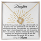 To My Daughter – Keep Shining Forever Necklace from Mom