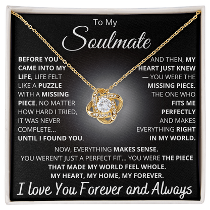 To My Soulmate – You Complete Me Necklace