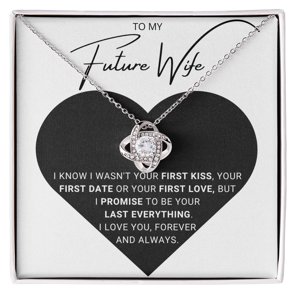 To My Future Wife - Forever Love Knot Necklace Gift