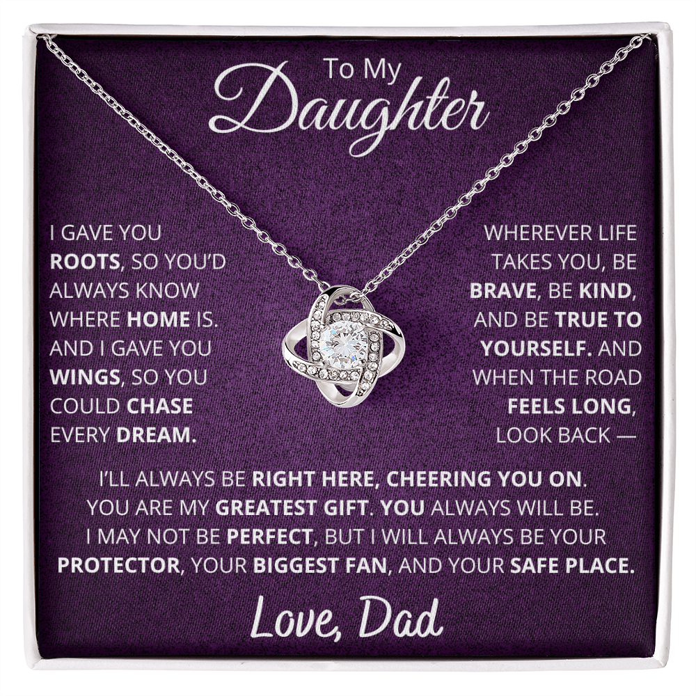 To My Daughter – From Dad “Chase Every Dream” Necklace