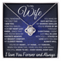 To My Wife – 1st time I saw You Love Knot Necklace