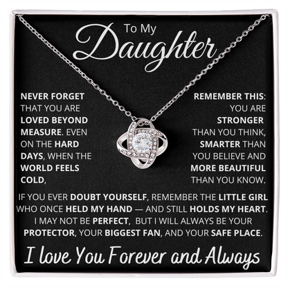 To My Daughter – Empowering “Never Forget You Are Loved” Necklace