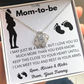 To my Mom-to-be Love Knot Necklace