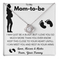 To my Mom-to-be Love Knot Necklace