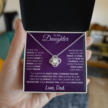 To My Daughter – From Dad “Chase Every Dream” Necklace