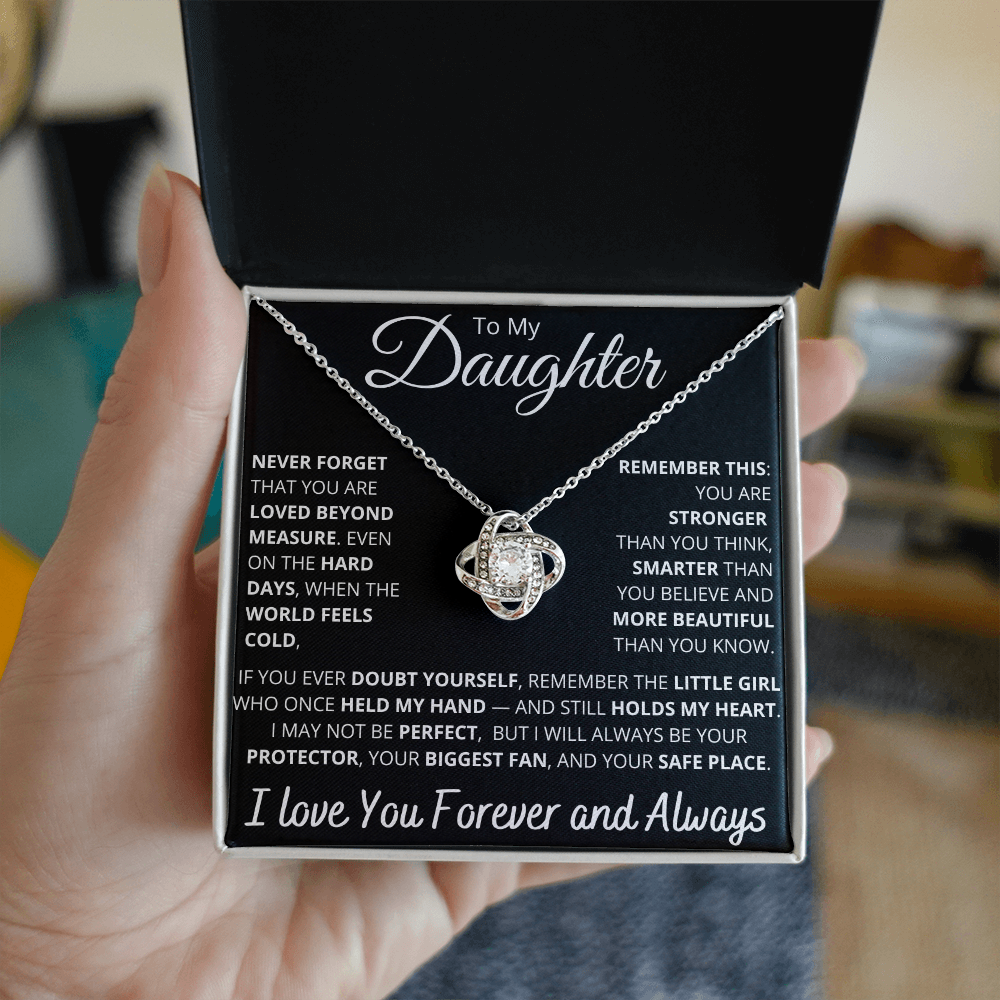 To My Daughter – Empowering “Never Forget You Are Loved” Necklace