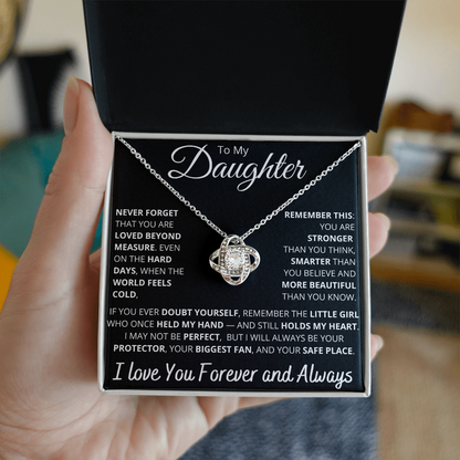 To My Daughter – Empowering “Never Forget You Are Loved” Necklace