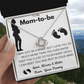To my Mom-to-be Love Knot Necklace