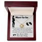 To my Mom-to-be Love Knot Necklace