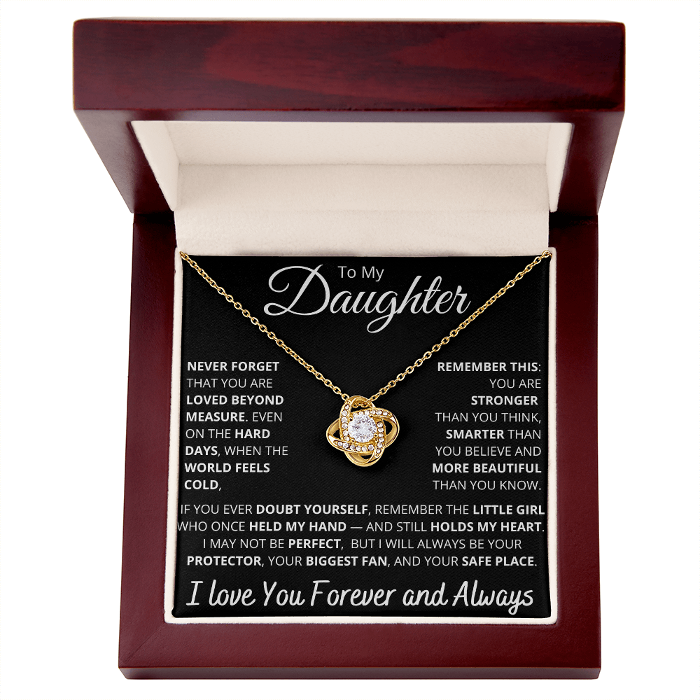 To My Daughter – Empowering “Never Forget You Are Loved” Necklace