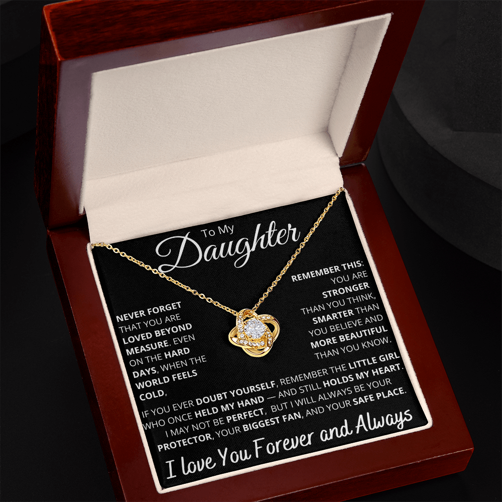 To My Daughter – Empowering “Never Forget You Are Loved” Necklace