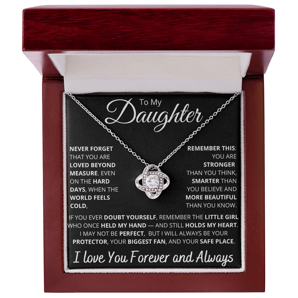 To My Daughter – Empowering “Never Forget You Are Loved” Necklace