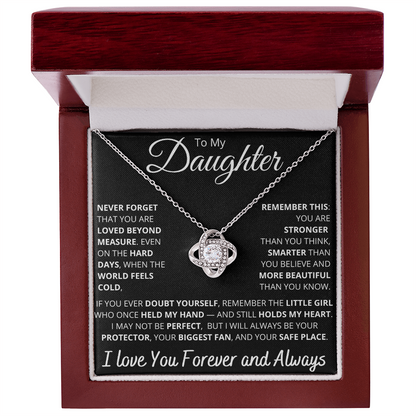 To My Daughter – Empowering “Never Forget You Are Loved” Necklace