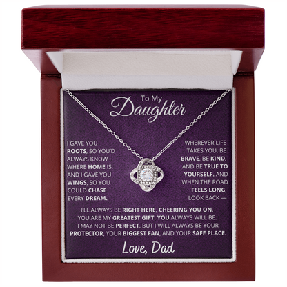 To My Daughter – From Dad “Chase Every Dream” Necklace