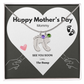 Happy Mothers Day Mommy - From the Bump- Personalized Baby Feet Birthstones