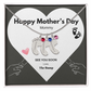 Happy Mothers Day Mommy - From the Bump- Personalized Baby Feet Birthstones