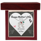Happy Mothers Day Mommy - From the Bump- Personalized Baby Feet Birthstones