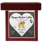 Happy Mothers Day Mommy - From the Bump- Personalized Baby Feet Birthstones