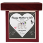 Happy Mothers Day Mommy - From the Bump- Personalized Baby Feet Birthstones