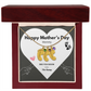 Happy Mothers Day Mommy - From the Bump- Personalized Baby Feet Birthstones