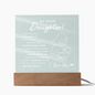 My Dear Daughter – LED Acrylic Nightlight