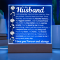 "To My Husband" LED Acrylic – A Heartfelt Message That Lasts Forever