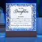 To My Daughter – Inspirational LED Acrylic Gift