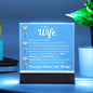 To My Wife - "Meeting You Was Fate..." Light-Up Acrylic [BEST SELLER] 7 Colors in 1!