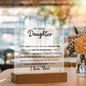 My Dear Daughter – LED Acrylic Keepsake from Mom or Dad