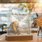 To My Daughter – LED Acrylic Lion Message Gift from Dad