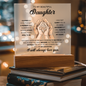 To My Beautiful Daughter – Grown-Up Love LED Acrylic Gift