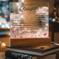 To My Lovely Daughter – LED Acrylic Gift from Mom