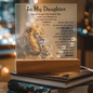 To My Daughter – LED Acrylic Lion Message Gift from Dad