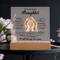 To My Beautiful Daughter – Grown-Up Love LED Acrylic Gift