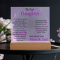To Our Daughter – Eternal Love LED Acrylic from Mom & Dad