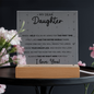 My Dear Daughter – LED Acrylic Keepsake from Mom or Dad