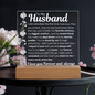 "To My Husband" LED Acrylic – A Heartfelt Message That Lasts Forever
