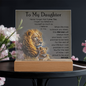 To My Daughter – LED Acrylic Lion Message Gift from Dad
