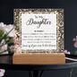 To My Daughter – Inspirational LED Acrylic Gift