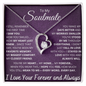 To My Soulmate – Forever Love Heart Necklace with Message Card