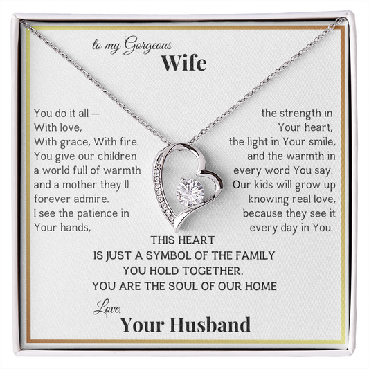 "She carried your family with love — now carry her heart forever" Necklace for Mothers Day!