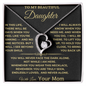 I See You, I Lift You' Mom to Daughter Heart Necklace