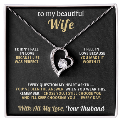 To My Beautiful Wife – I'll Keep Choosing You Every Day