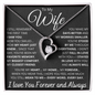 To my Wife - You are my Heart, My Home Necklace