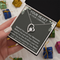 "Your Heart Is Your Compass" – Personalized Heart Necklace with Inspirational Message Card