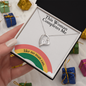 To My Woman – Pride Edition Rainbow Heart Necklace Gift